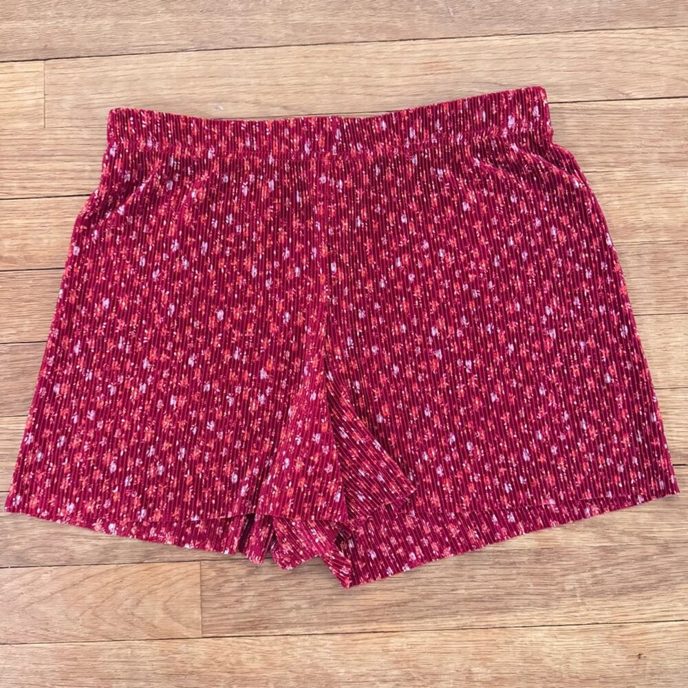 No boundaries women's ribbed elastic waist casual lounge shorts size small S
 b4